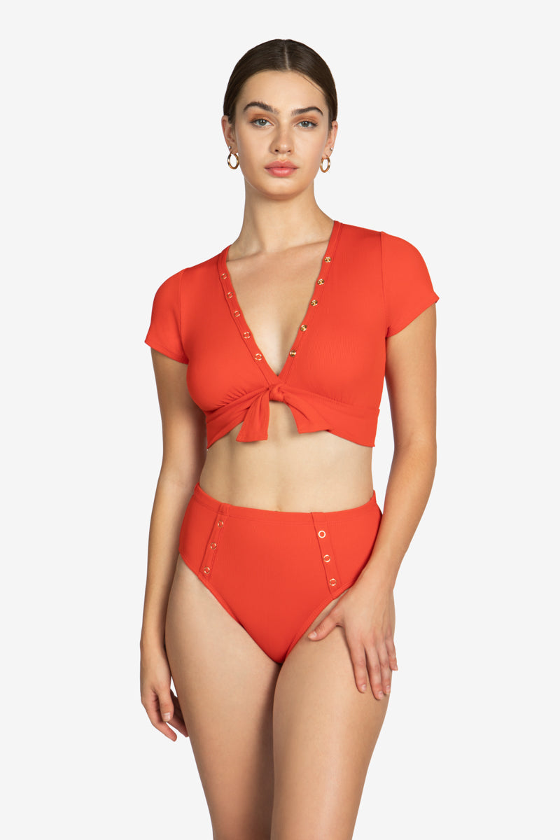 AMY HIGH WAIST BIKINI BOTTOM (final sale)