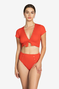 AMY HIGH WAIST BIKINI BOTTOM (final sale)