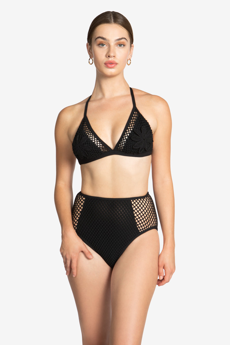 PUA TRIANGLE FLORAL BIKINI TOP (final sale)