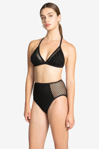 PUA TRIANGLE FLORAL BIKINI TOP (final sale)