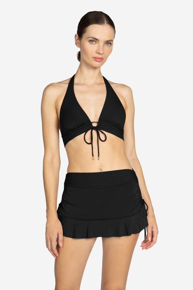 Robin Piccone Malia Ruffle Skirted Bikini Bottom