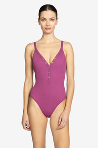 AMY V-NECK ONE PIECE (final sale)