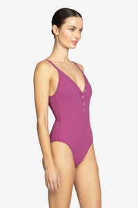 AMY V-NECK ONE PIECE (final sale)