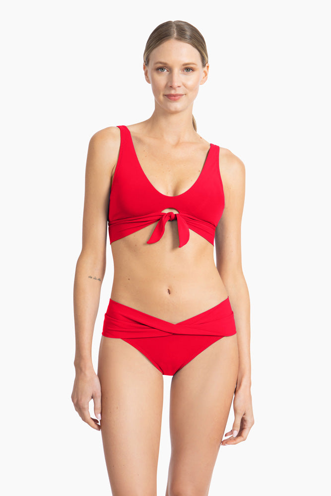 ◆2000Archives◆ AVA BIKINI BOTTOM RED 2A25HSBK12RDOS Robin Piccone Ava Twist Bikini Bottom