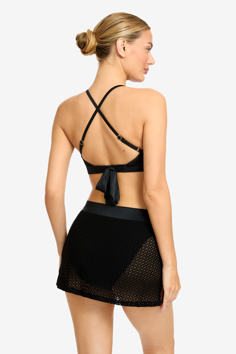 Robin Piccone Malia Ruffle Skirted Bikini Bottom