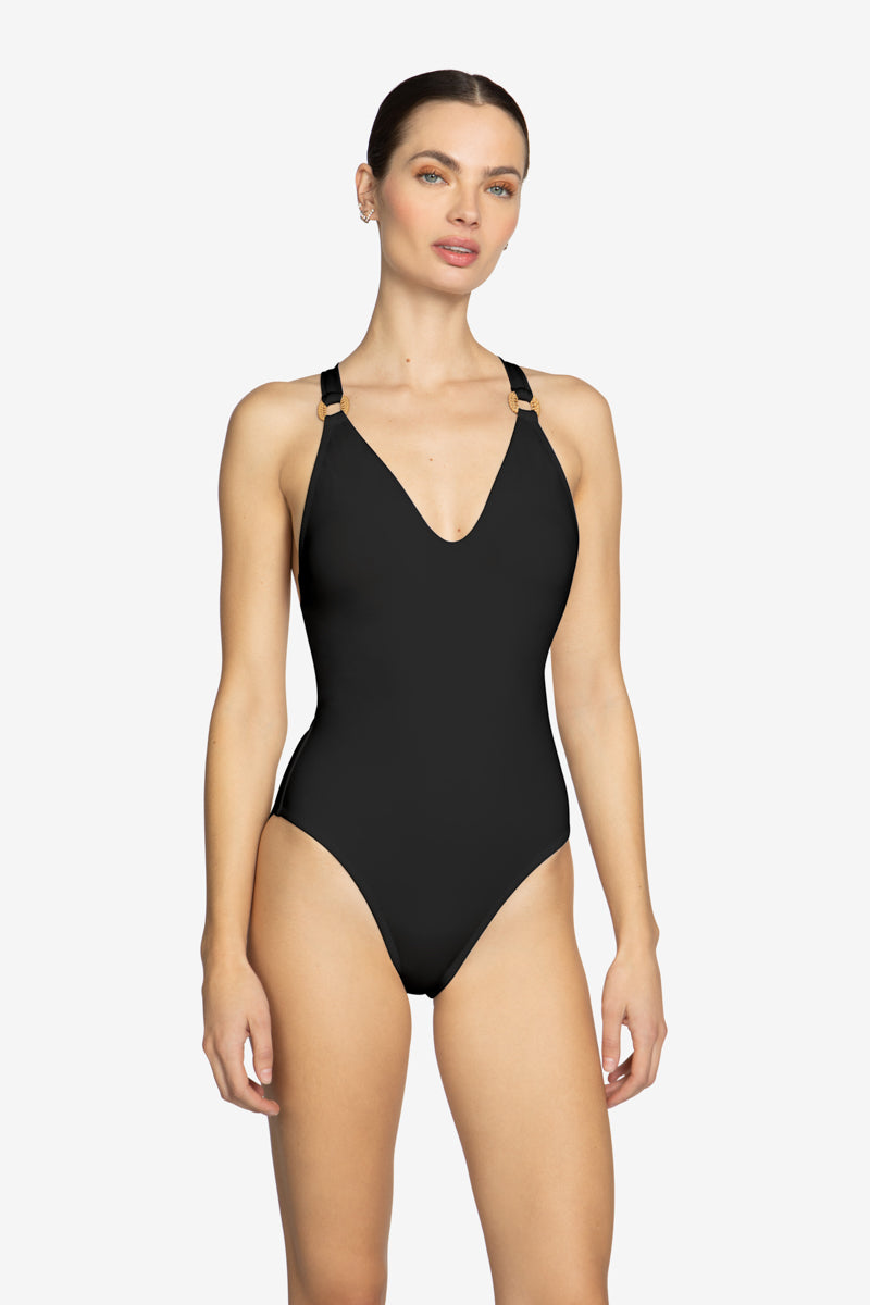 MARGOT LACEUP ONE PIECE (final sale) – Robin Piccone