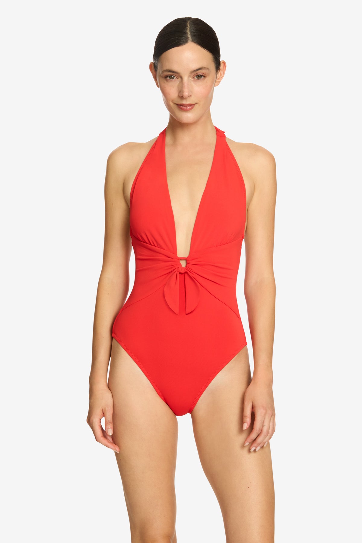 AVA HALTER PLUNGE ONE PIECE