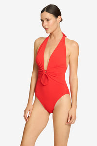 AVA HALTER PLUNGE ONE PIECE