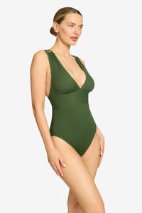 AMY V-NECK PLUNGE 1 PIECE
