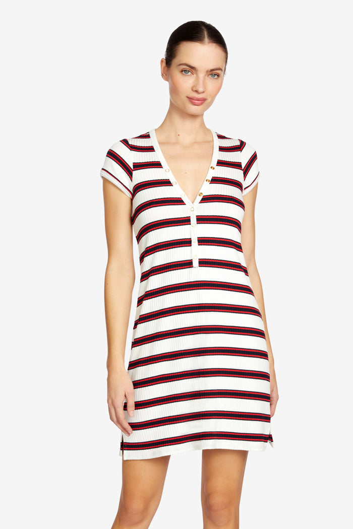 AMY STRIPE SHIRT DRESS