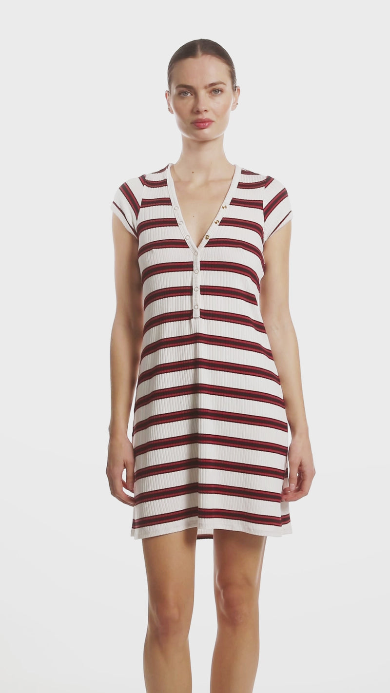 AMY STRIPE SHIRT DRESS