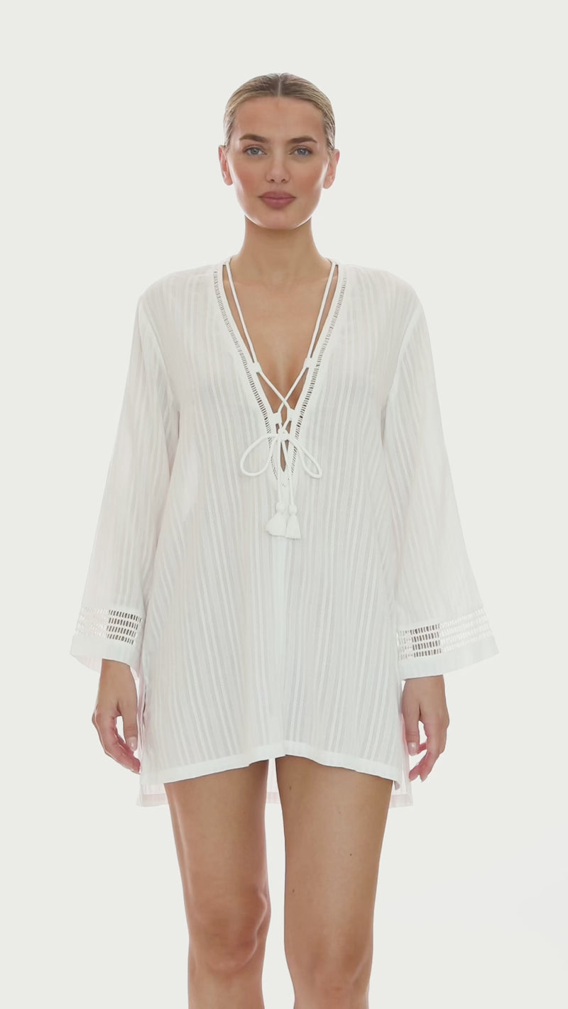 MARINA LACE UP TUNIC