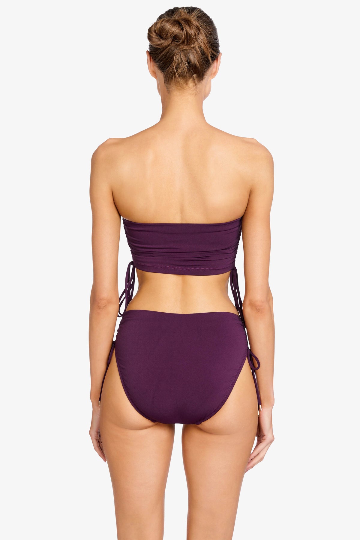 2023 Black Adjustable Top High Waist Bottom Bikini Plus Size