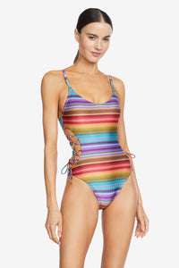 INES LACE UP ONE PIECE